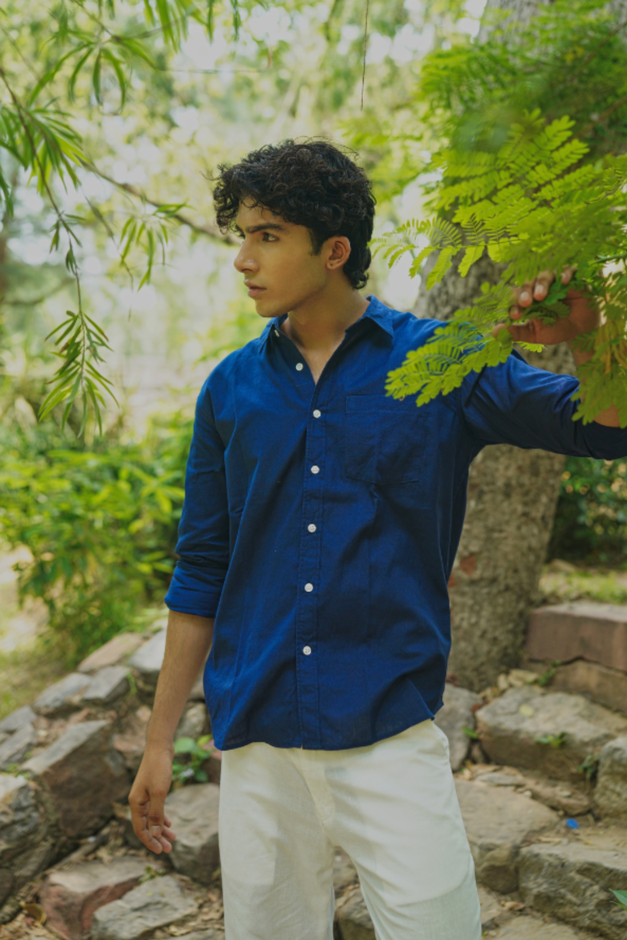 Blue Linen Shirt