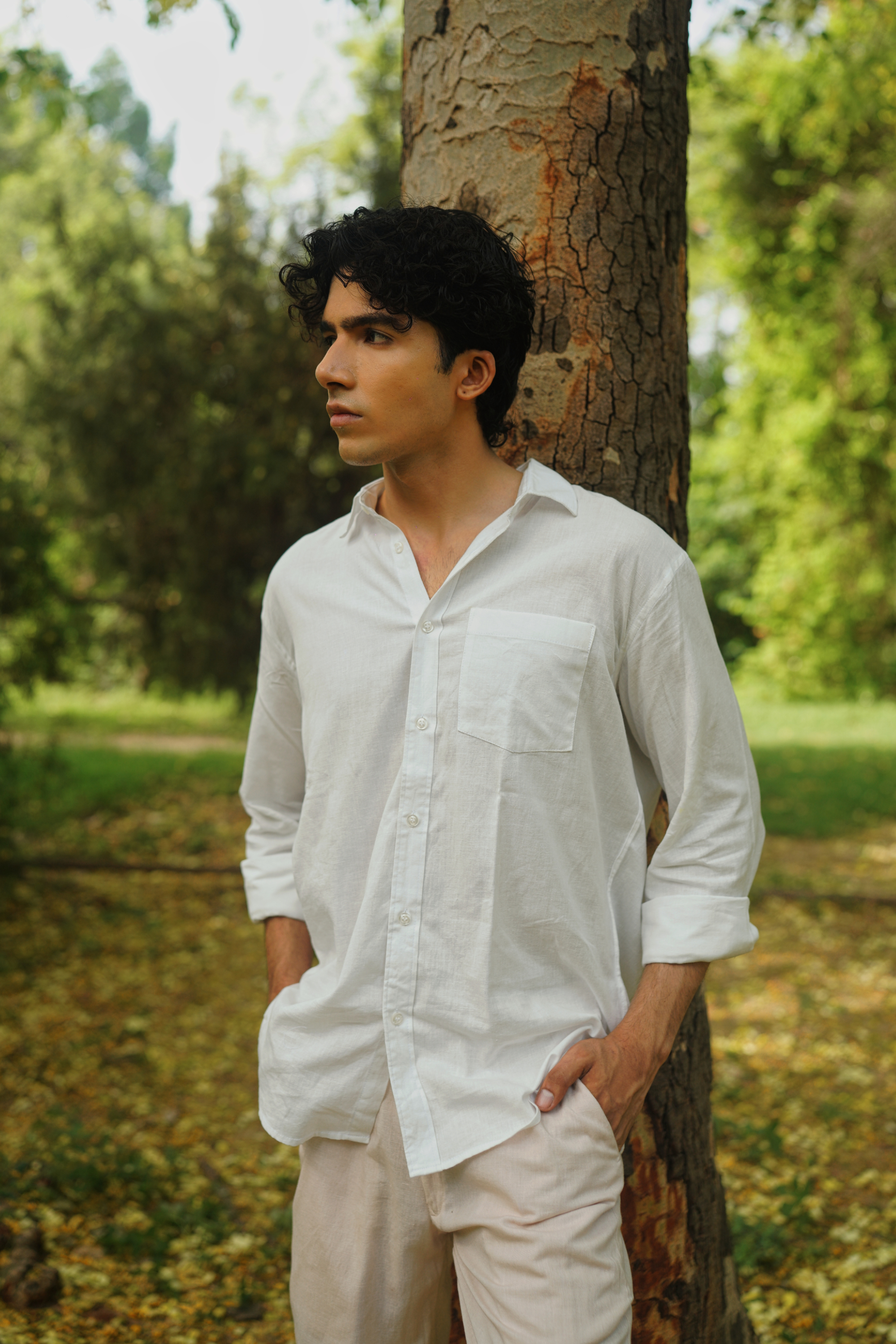White Linen Shirt